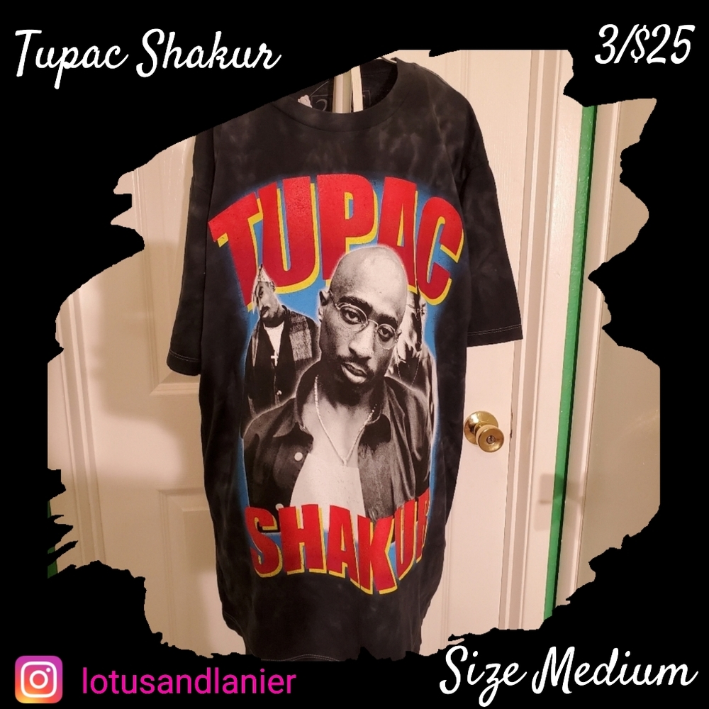 Tupac Shakur Tye Dye T-Shirt Sz Medium 3/$25